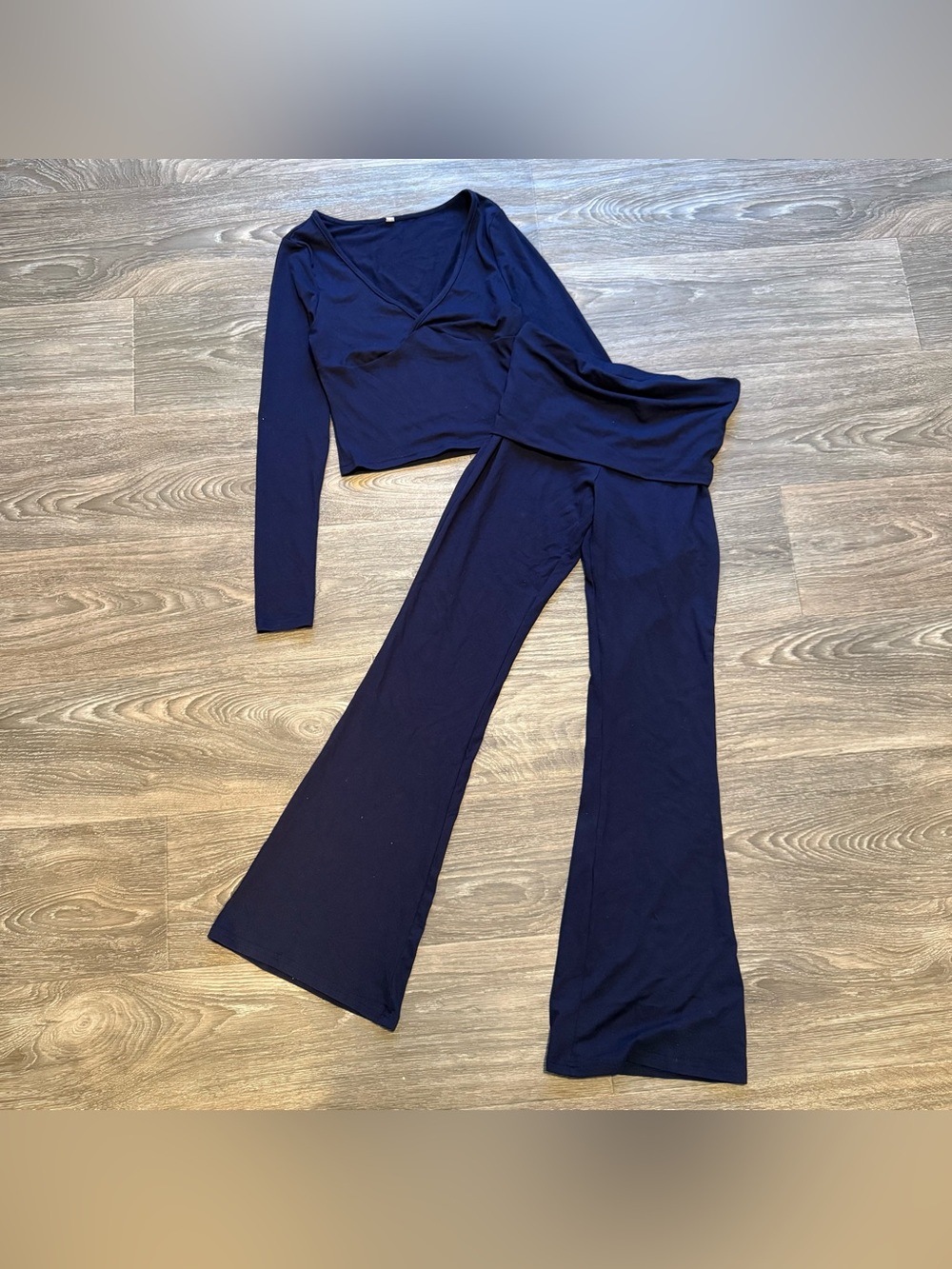 2-piece navy matching loungewear set